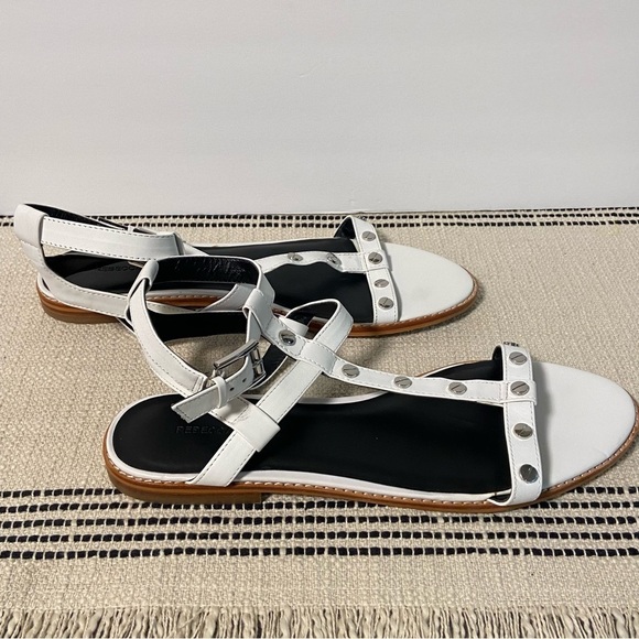 REBECCA MINKOFF / Sandy Sandal White Studded Gladiator Sandals Size 11 - Picture 4 of 9